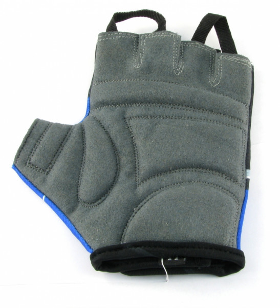 Перчатки велосипедные мужские, цвет черный с синим (F1), размер L