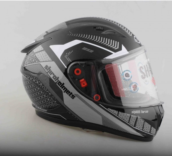 Шлем интеграл SHIRO SH-805 FORZA, цвет BLACK/GREY, размер XXL