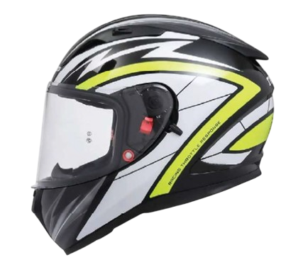 Шлем TVS Racing India Street D/V Black Yellow M