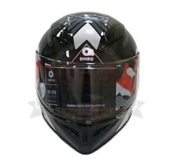 Шлем интеграл SHIRO SH-870 TYPHOON, цвет BLACK/F.GREY, размер S