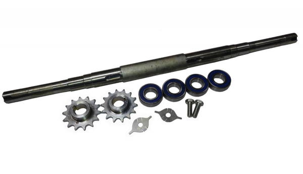 Ось задняя ATV в сборе со звездами усиленная