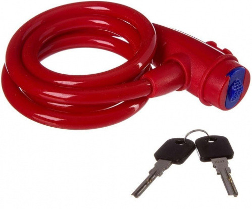 Трос противоугонный 12х1200мм, замок, два ключа