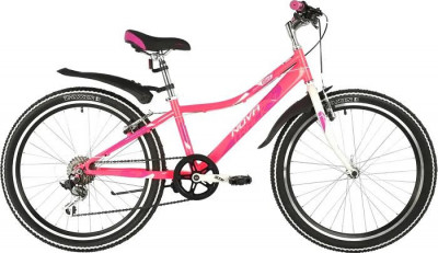 Велосипед 24" NOVATRACK ALICE (рама ст.10",12", 6 ск, TY21/RS35/SG-6SI, диск.тормоз) розовый