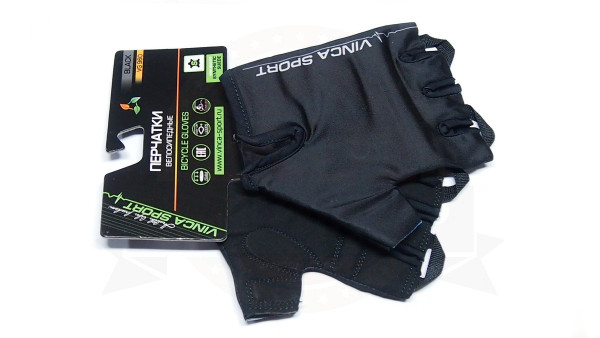 Перчатки велосипедные мужские, цвет черный, размер XL