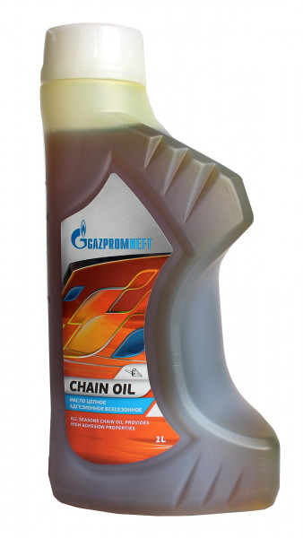 Масло Gazpromneft ГАЗПРОМ Сhain Oil (1литр) (масло цепное адгезионное всесезонное)