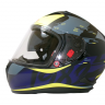 Шлем TVS Racing India Street D/V Dull Black M.Blue XL