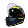 Шлем TVS Racing India Street D/V Dull Black M.Blue XL