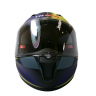 Шлем TVS Racing India Street D/V Dull Black M.Blue XXL