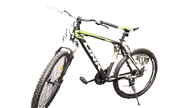Велосипед 26" LINK GINGER (рама ал, 21ск, аморт.ст.вилка, широкие шины 2,40", торм.диск.мех.) черно-зеленый