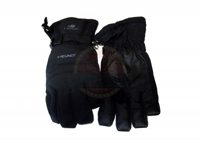 Перчатки зимние утепленные снегоход/лыжи, текстиль+кожзам. HEAD TP801