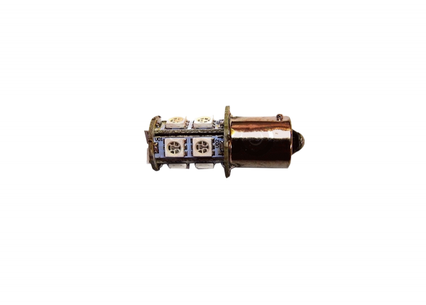 Лампа светодиодная LED 12V BA15S T15 13SMD 1156 красная