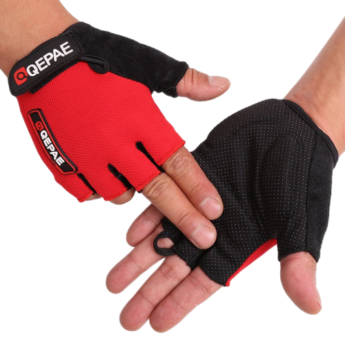 Перчатки QG-035 без пальцев, красные