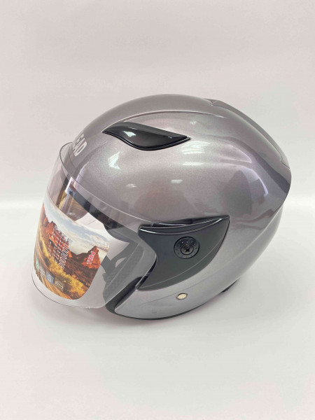 Шлем открытый "Safelead" LX-255В "колобки" Honda Grey размер L