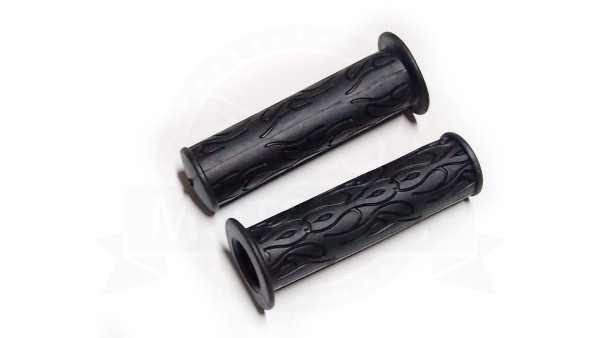 Грипсы (ручки) велосипедные 104мм, резина, с упором, черные