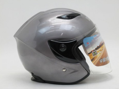 Шлем открытый "Safelead" LX-255В "колобки" Honda Grey размер M