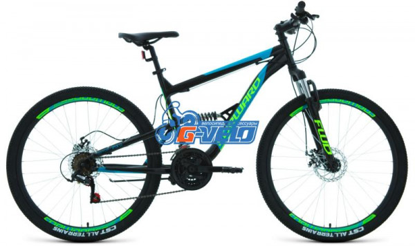 Велосипед 27,5" FORWARD RAPTOR 1.0 (рама ст. 13", 18ск, торм. V-Brake Promax) черно-красный,