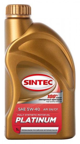 Масло SINTEC 5W30 Платинум SN/CF синтетика 1л