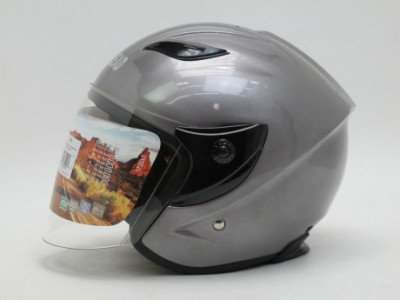 Шлем открытый "Safelead" LX-255В "колобки" Honda Grey размер S