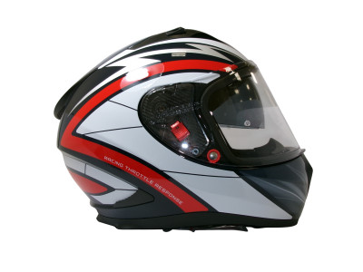 Шлем TVS Racing India Street D/V Navy Blue Red XL