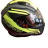 Шлем интеграл SHIRO SH-881sv, MOTEGI 2, цвет MATT BLACK FLUOR YELLOW, размер L