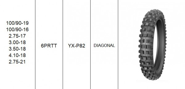 Покрышка 18 3.50-18 Р82 Yuaning