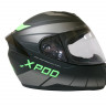 Шлем TVS Racing India Xpod Dull Black Neon Green L
