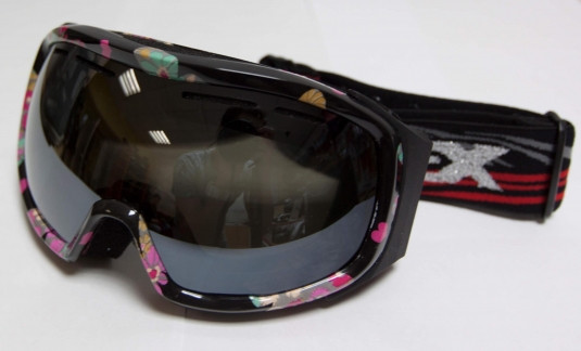 Очки DEX YH-29 (незапотевающие эластичные очки, с черной резинкой и черными линзами)