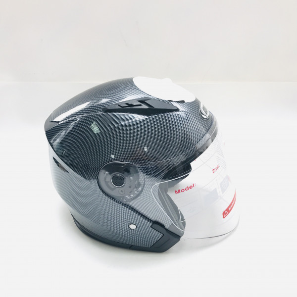 Шлем открытый Cobra JK513 серый карбон размеры XL