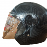 Шлем открытый 3/4 COBRA JK513, серый карбон, размеры XL