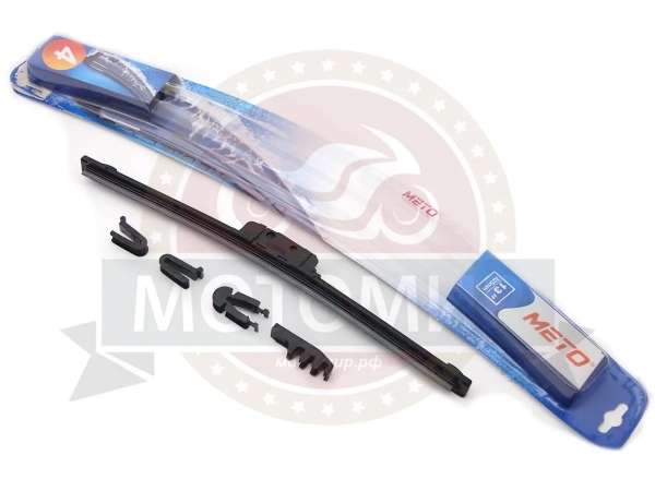 Щетка стеклоочистителя METO бескаркасная (4 адаптера) 14" (350мм) WB-520