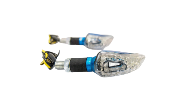 Боковой фонарь LED Мини 13 Карбон синий