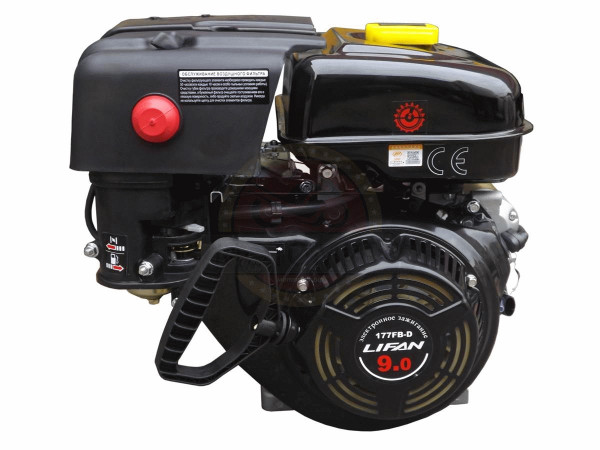 Двигатель Lifan 9 л.с. 177F-D (270) (вал 25 мм) с катушкой освещения 