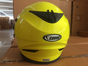 Шлем интеграл COBRA JK312, цвет черный карбон, лайм, размеры L
