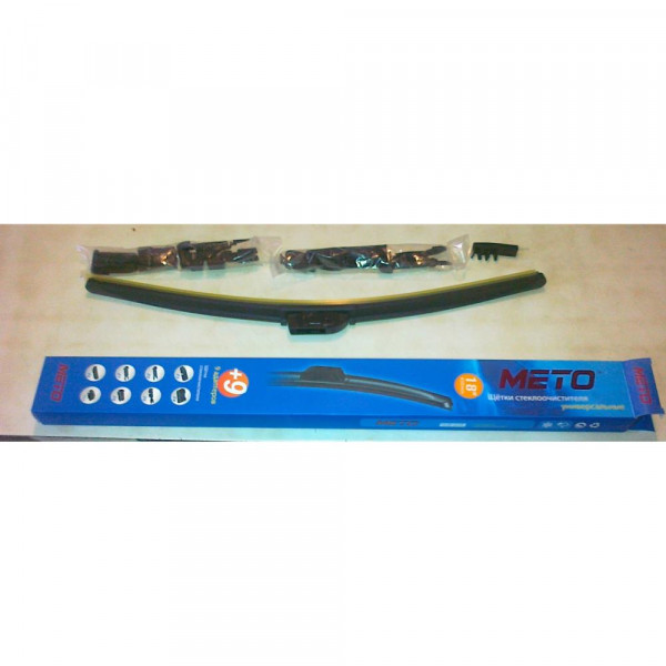 Щетка стеклоочистителя METO бескаркасная (9 адаптеров) 18" (450мм) WB-610