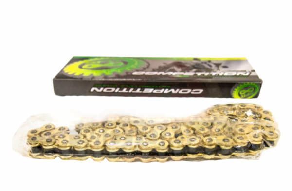 Цепь 100 зв. (428HРО) SFR, СУПЕР УСИЛЕННАЯ, цв.ЗОЛОТО