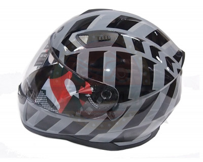Шлем интеграл SHIRO SH-881sv, RAZZE, цвет STORM, размер XL
