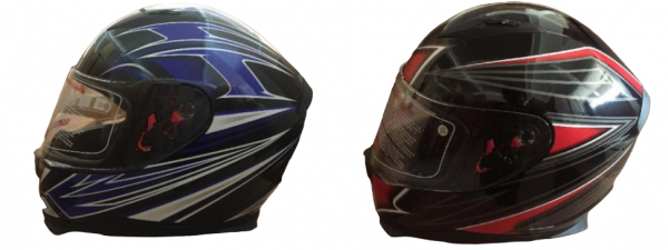 Шлем интеграл COBRA JK313, черный с красным, черный/синий, размеры M
