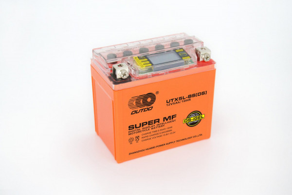 Аккумулятор 12В 5 А/ч UTX5L-BS iGEL, OUTDO (110х67х106) обратная пол X-MOTOS