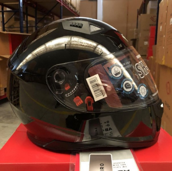 Шлем интеграл SHIRO SH-881sv, SOLID, цвет BLACK, размер M