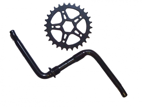 Шатуны для велосипеда 28Тх127мм под М12 педали ,12-16"