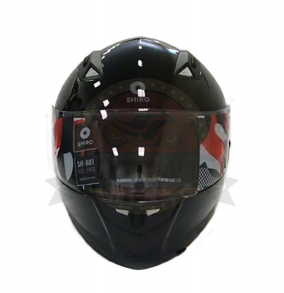 Шлем интеграл SHIRO SH-881sv, SOLID, цвет BLACK, размер XL