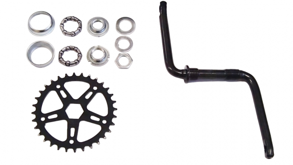 Шатуны для велосипеда 32Тх127мм под М12 педали ,12-16"