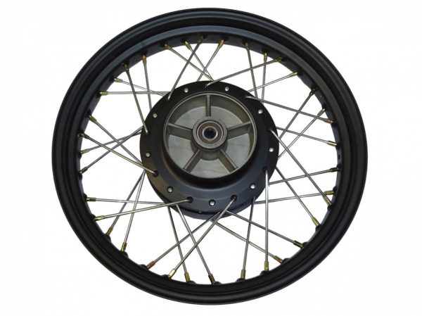 Обод задний 18 3.08-18 спицевый барабан Combat 400 чёрный ось 17 мм