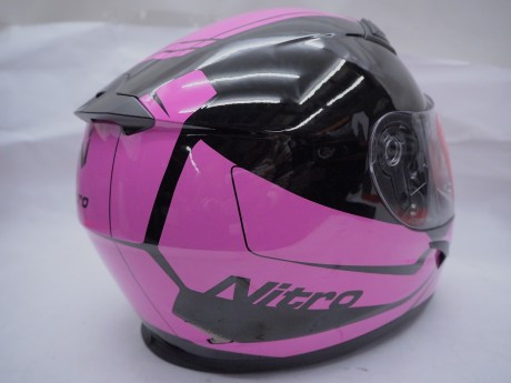 Шлем интеграл женский NITRO N2400 ROGUE (Black/Pink), размер L